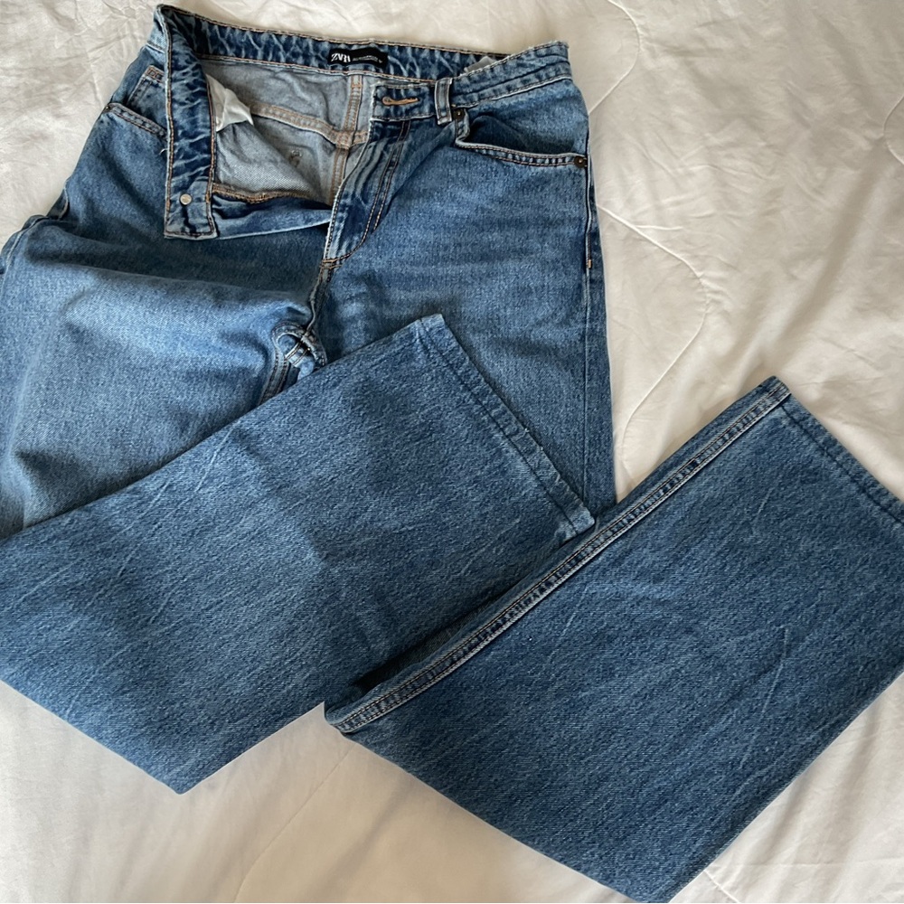Zara high waist wide leg jeans size 4 women